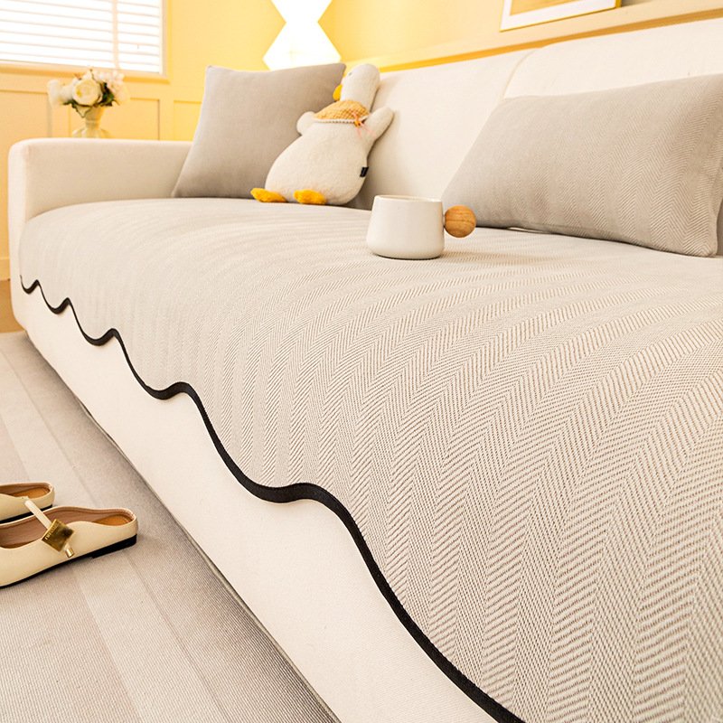 Add Modern Style to Your Home with Striped Chenille Sofa Cushion