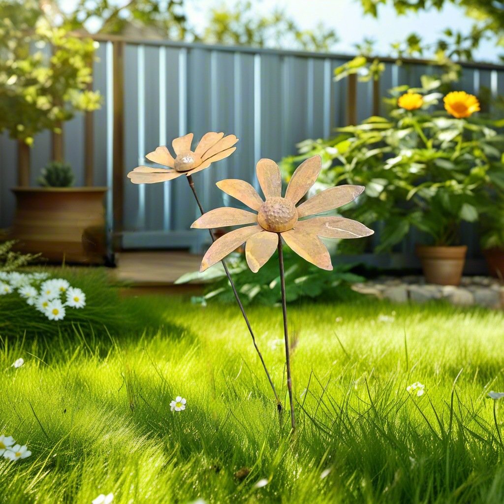 Rustic Metal Garden Decor