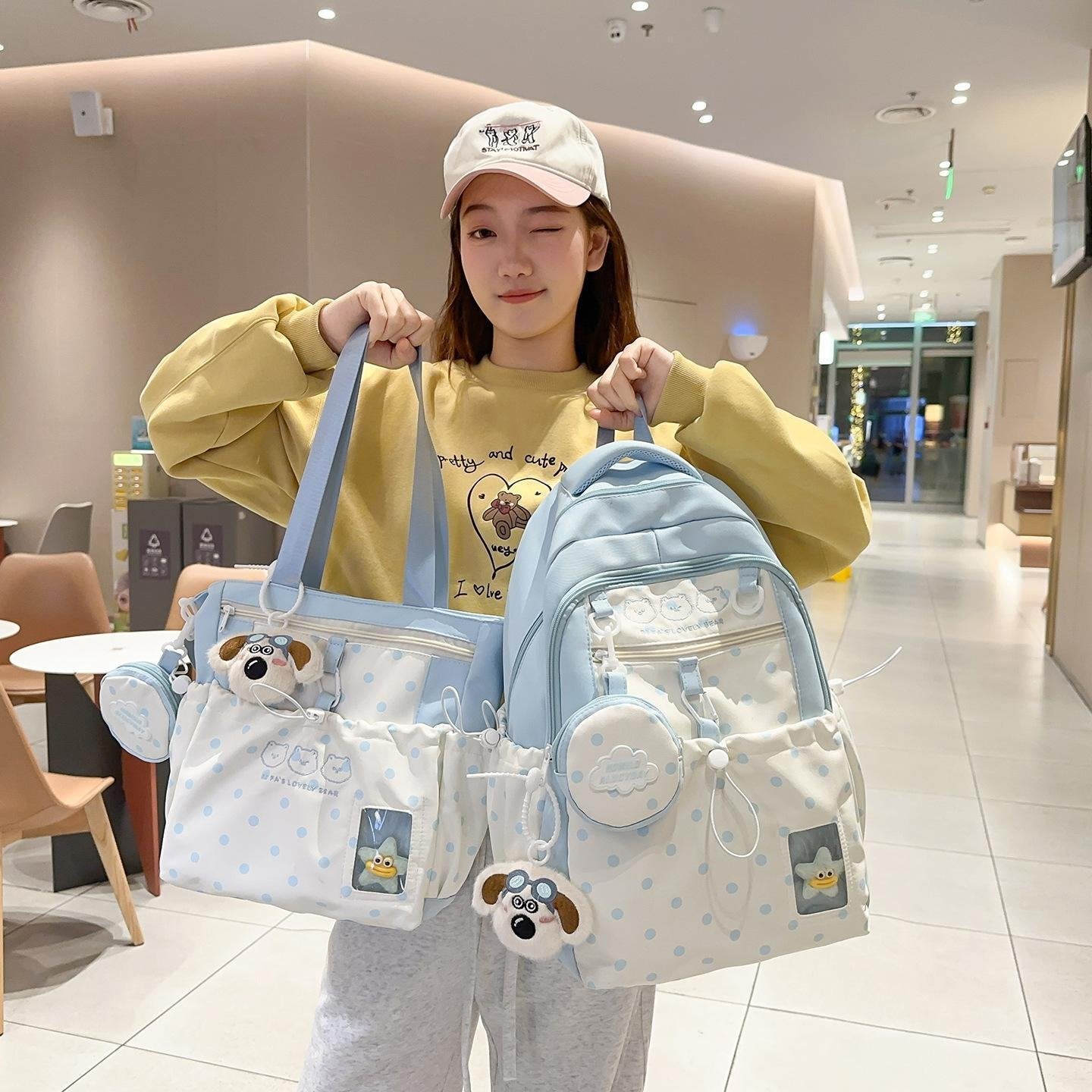 Preppy Backpack for Teens - Lightweight Travel Bag