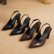 Elevate Your Style with High-Heeled Slingback Pumps