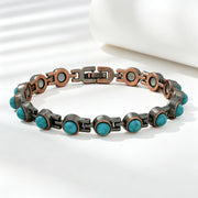 Adjustable Magnetic Turquoise Cuff Bracelet