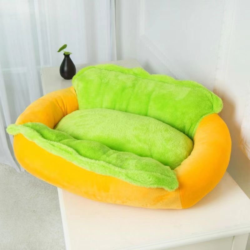Cozy Autumn Dog Bed for Deep Sleep