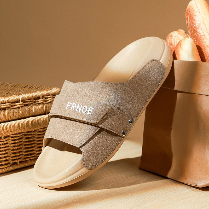 Thick-Heeled Beach Sandals for Men and Women
