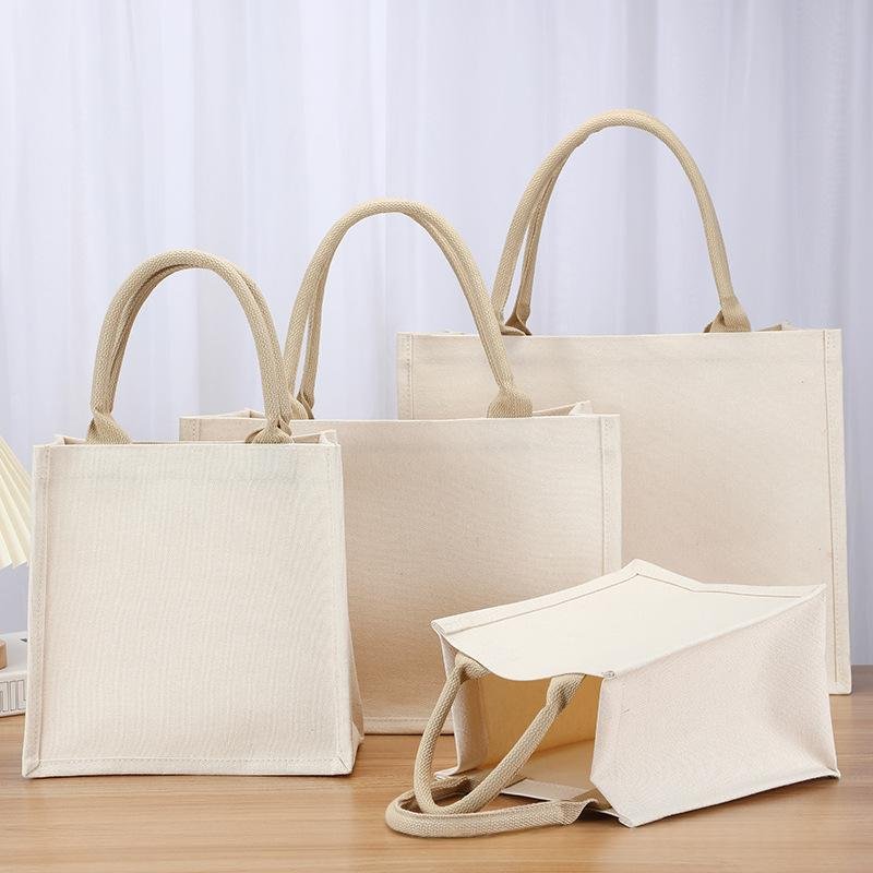 Bleached Canvas Tote Bag - Eco-Friendly & Stylish Handbag