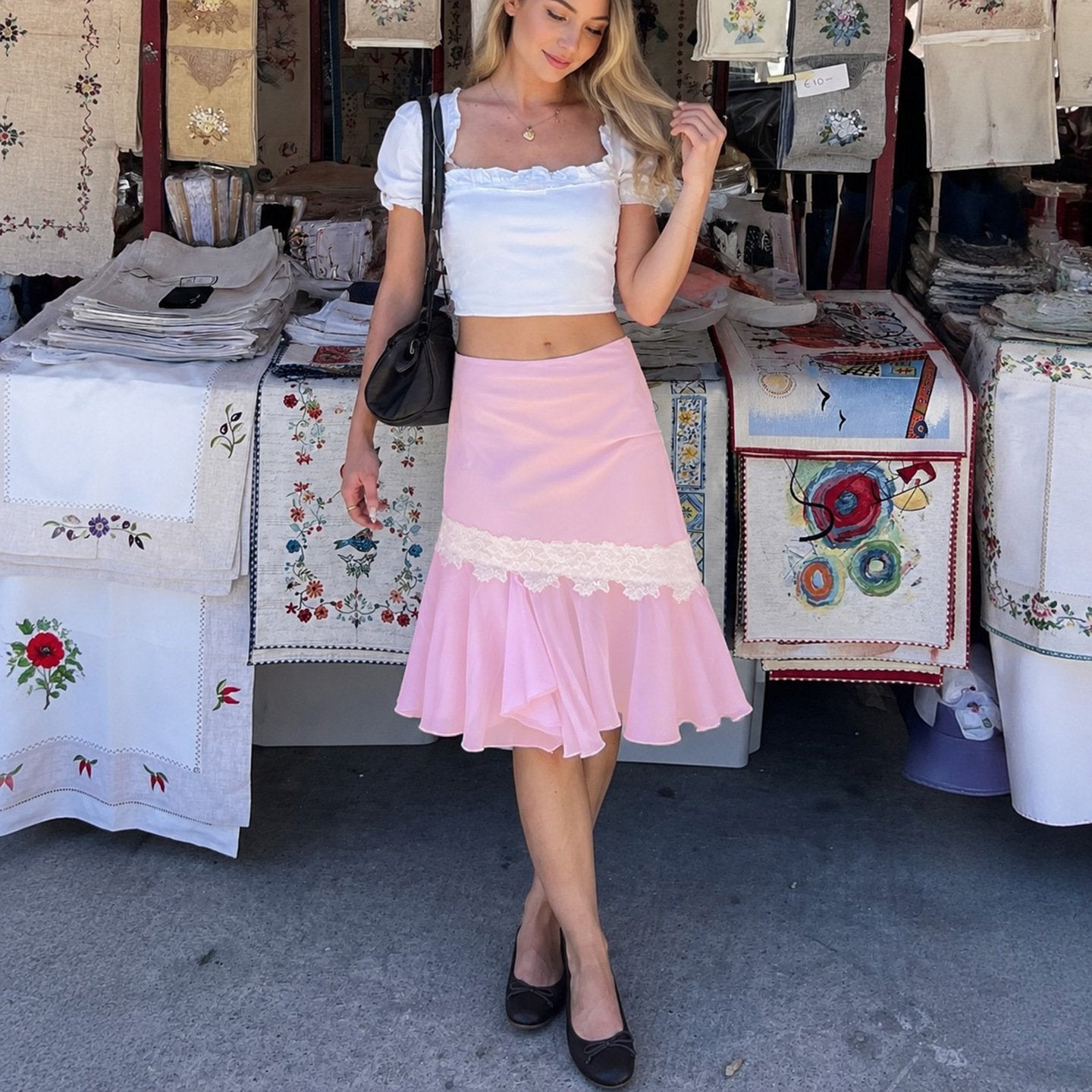 Versatile Pink Sheath Skirt for Women