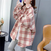Cozy Women's Plaid Shirt for Autumn & Winter