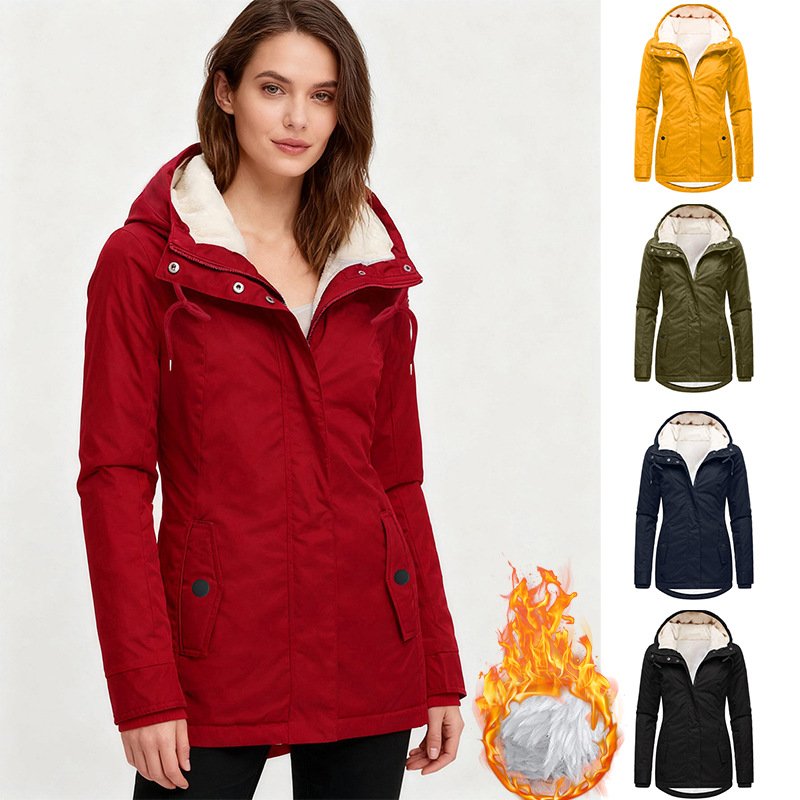 Versatile Fleece-Lined Commuter Hoodie for Women