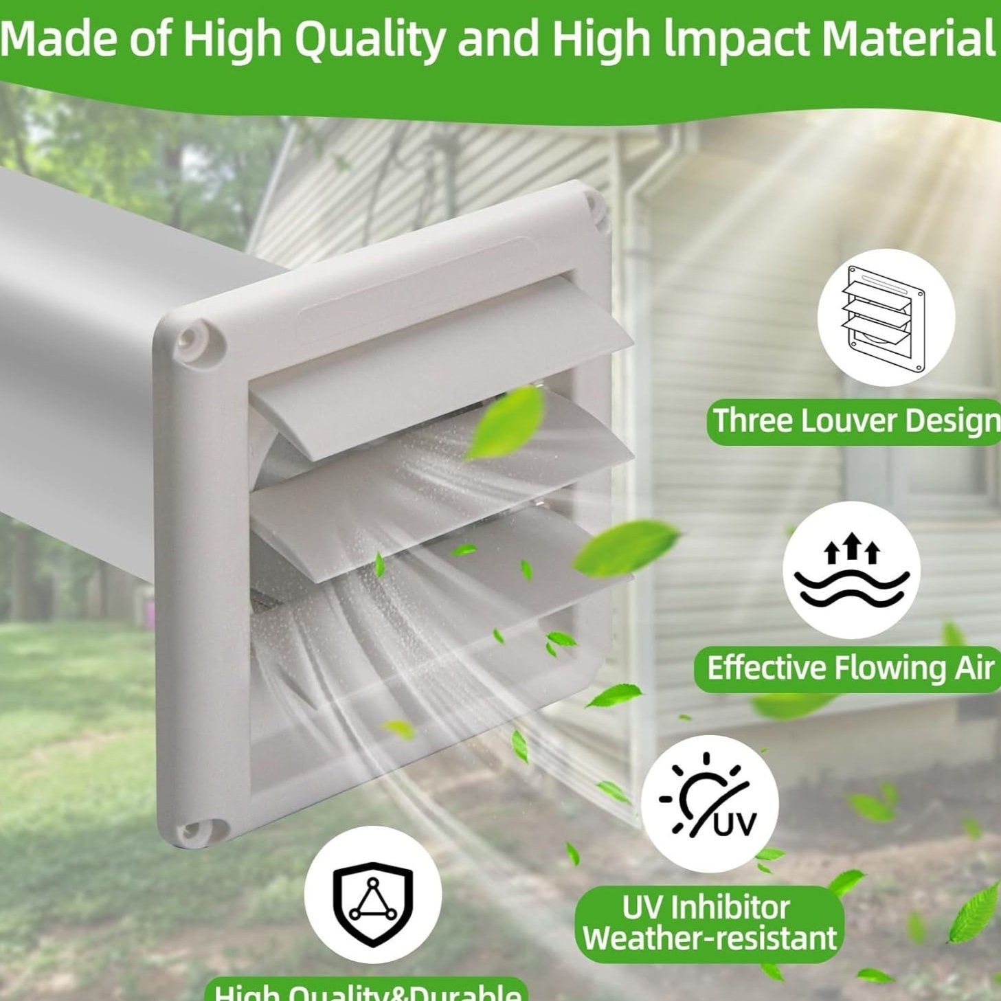 Ventilation Mask Cover Set 4-Inch White