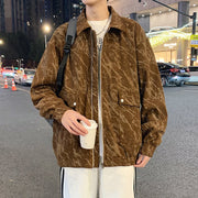Loose-fitting Plus-size Casual Jacket for Men