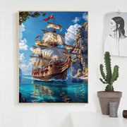 European Sailboat Wall Art for Living Room