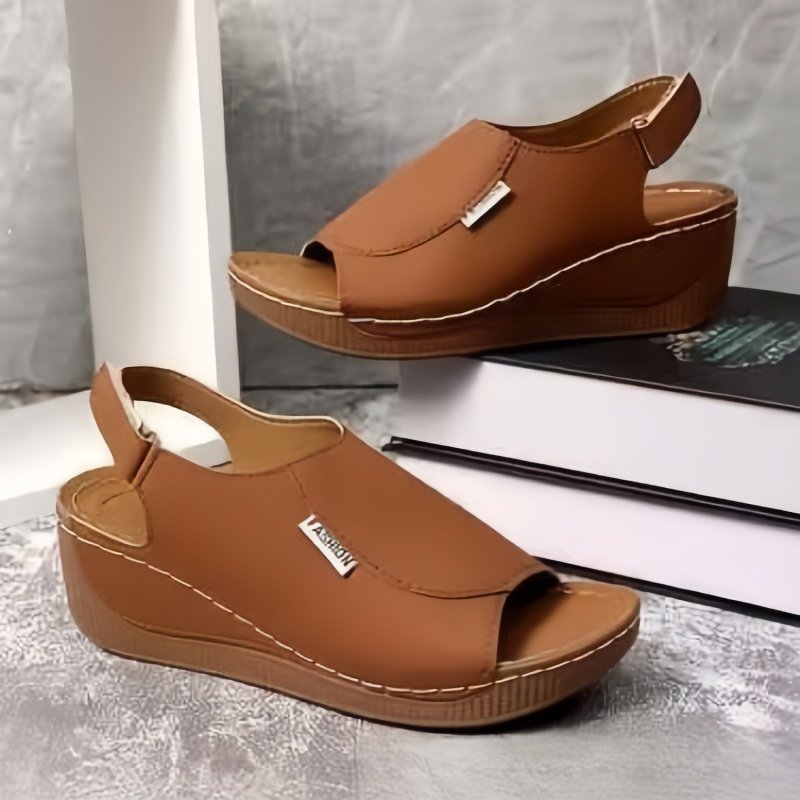 Slip-On Sandals for Women - Thick Heel & Lightweight Design