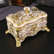 Luxury Rose Diamond Jewelry Box with LED Light