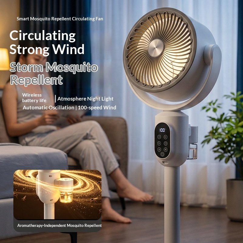 Stay Cool & Bug-Free with Multi-Directional Fan