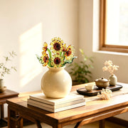 Elegant Glass Sunflower Desktop Decoration