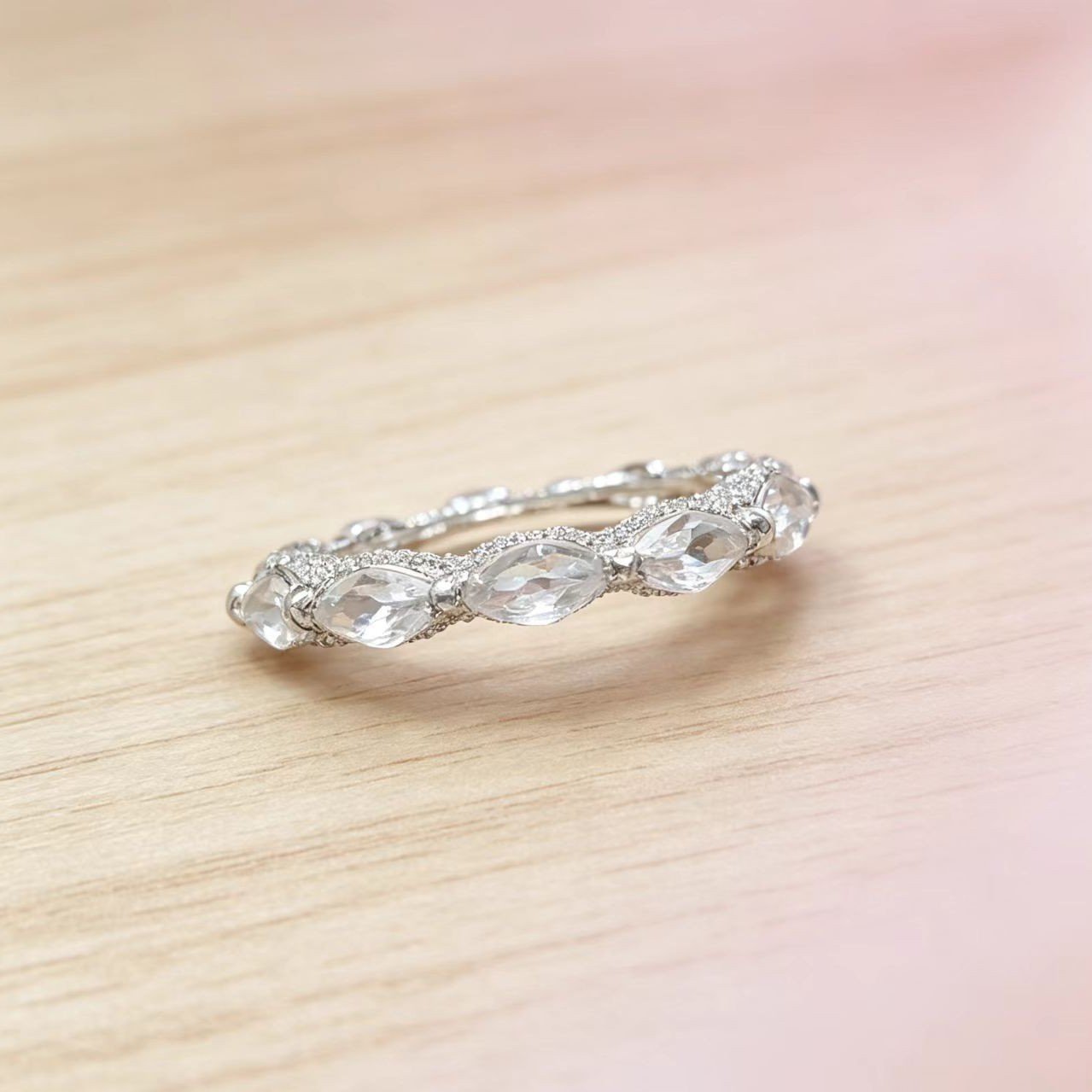 Silver Geometric Women's Ring
