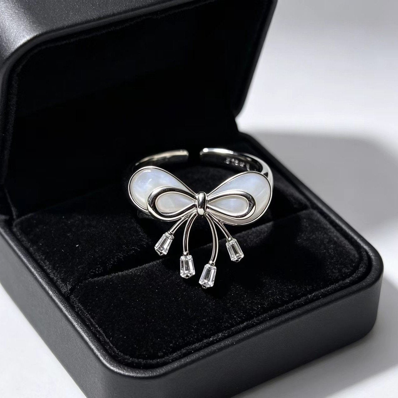 Adjustable Bow Ring for Women