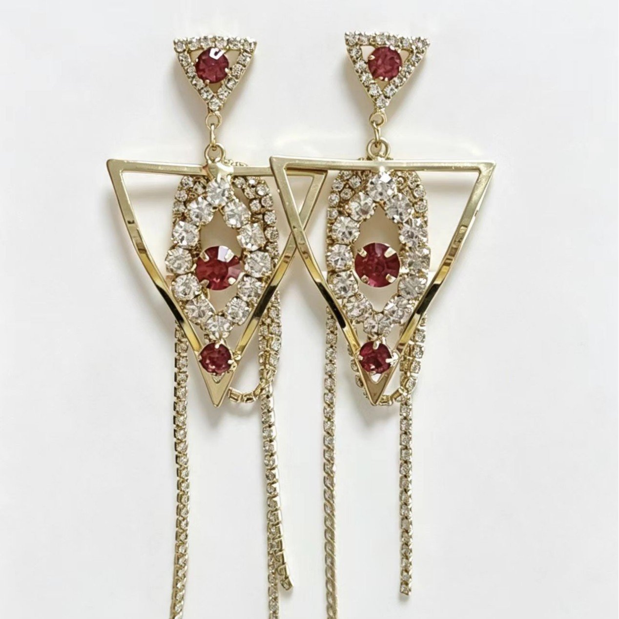 Diamond Tassel Earrings