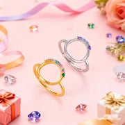 Colorful Zircon Ring