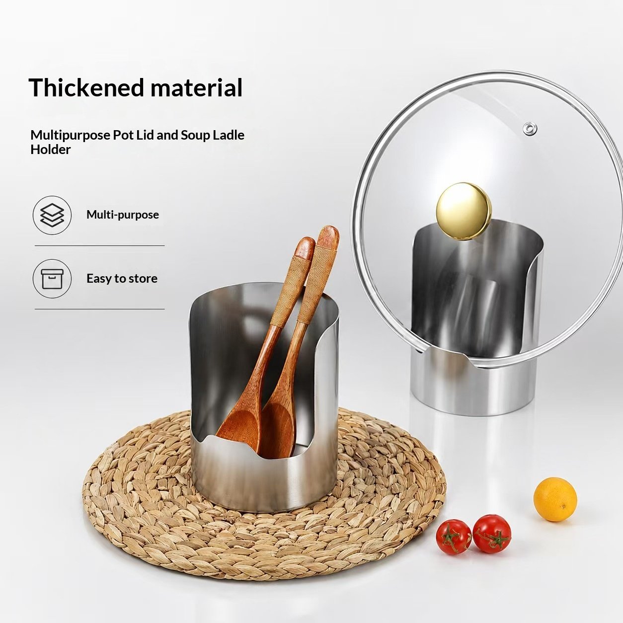 Space-Saving Pot Lid Rack