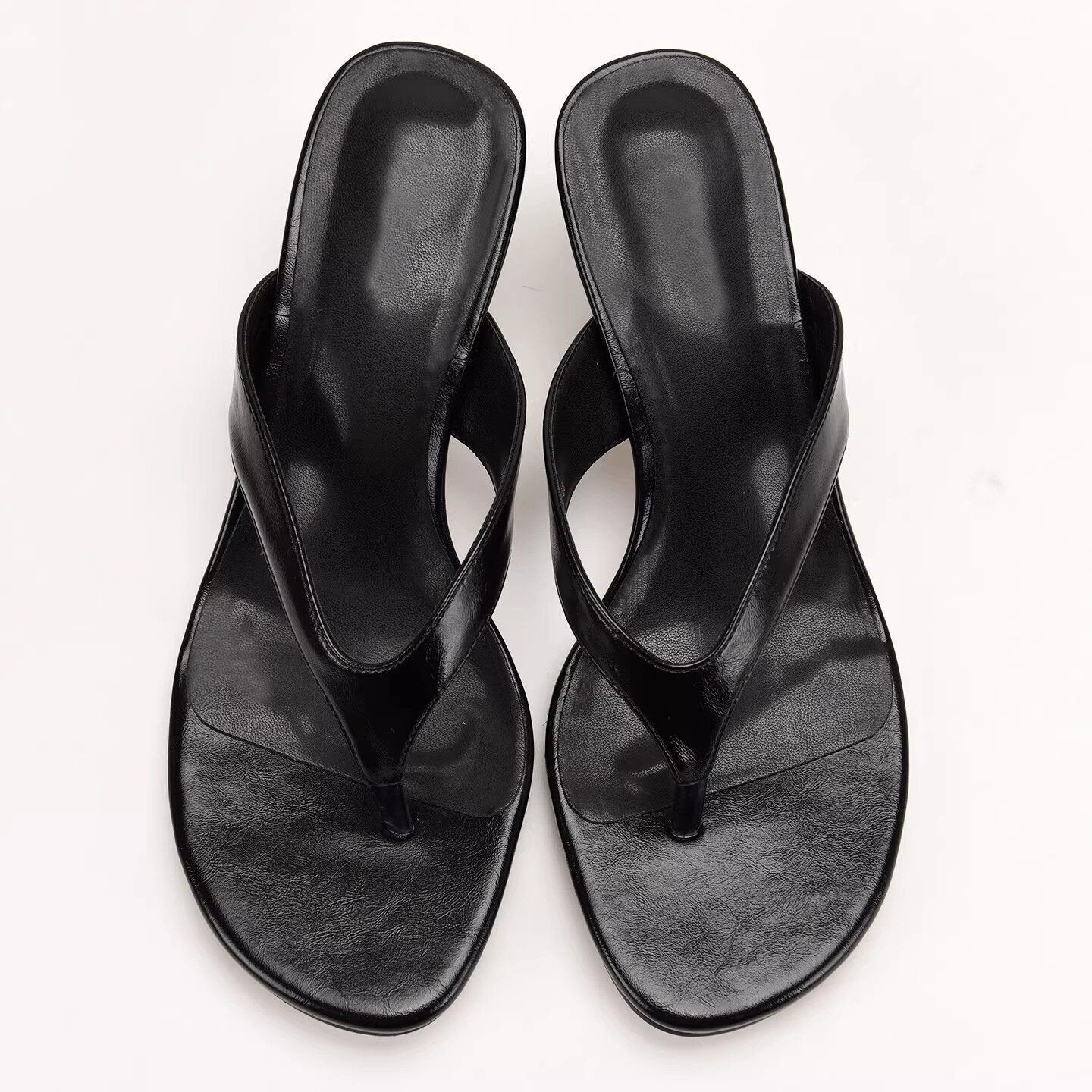 Slim Heel Ankle Slippers