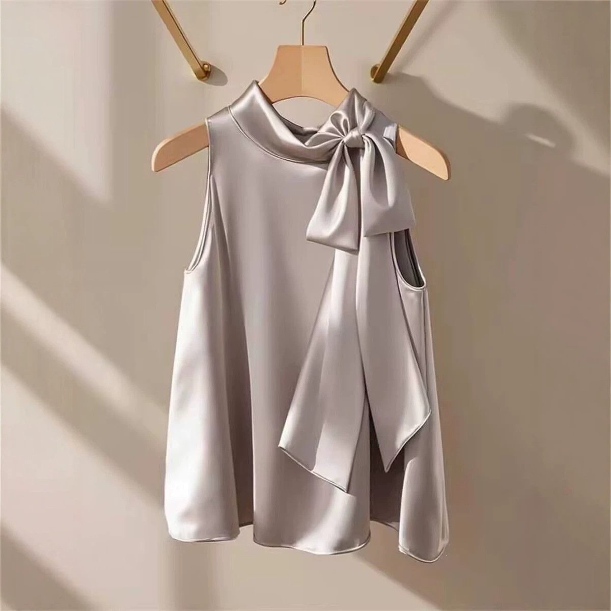Chic Satin Halter Top