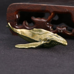 Decorative Brass Whale