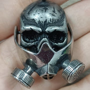 Retro Skull Gas Mask Necklace
