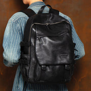 Leather Travel Backpack