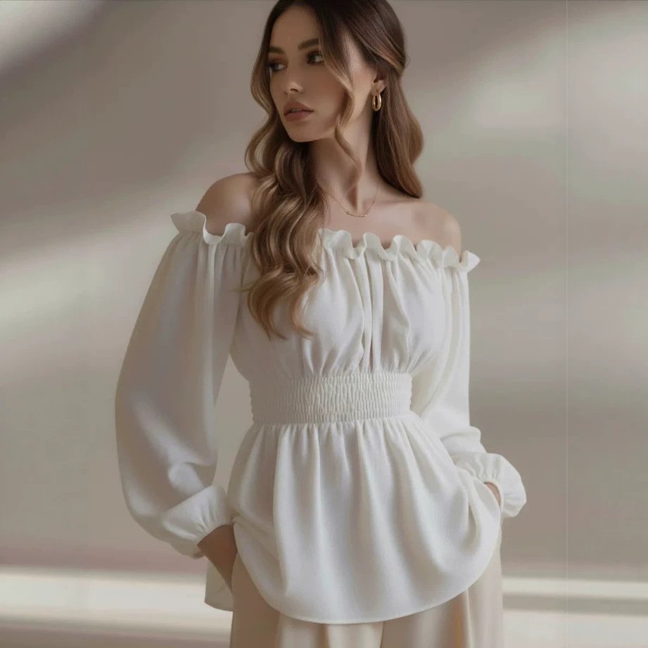 Flattering Long Sleeve Blouse for Women