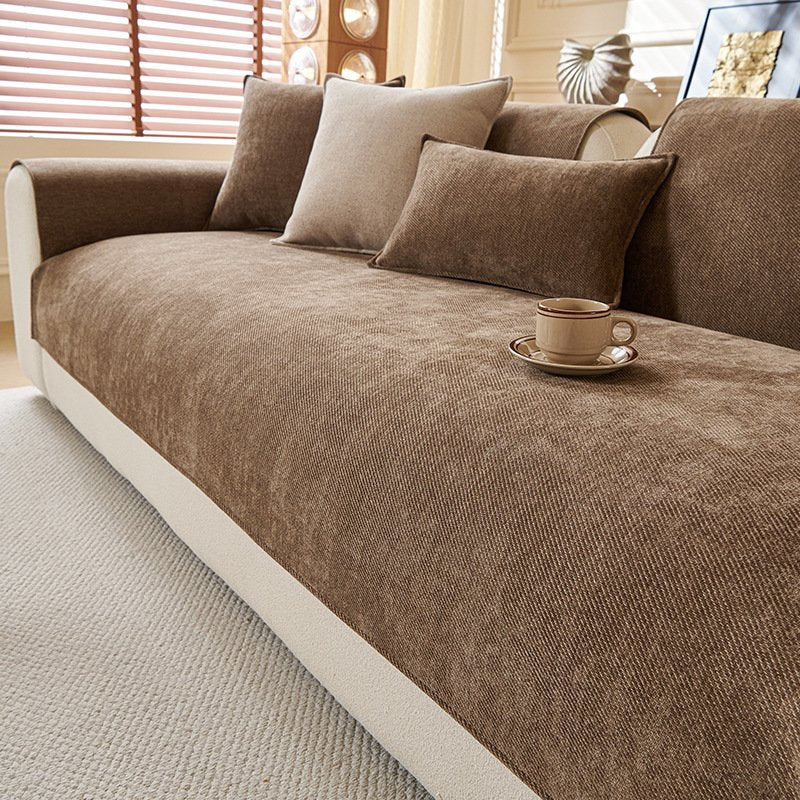 Chenille Minimalist Sofa Cushion Cover