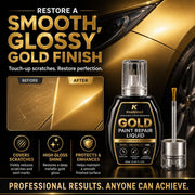 Dual-Head Brush Lacquer Pen for Precise Gold Repair