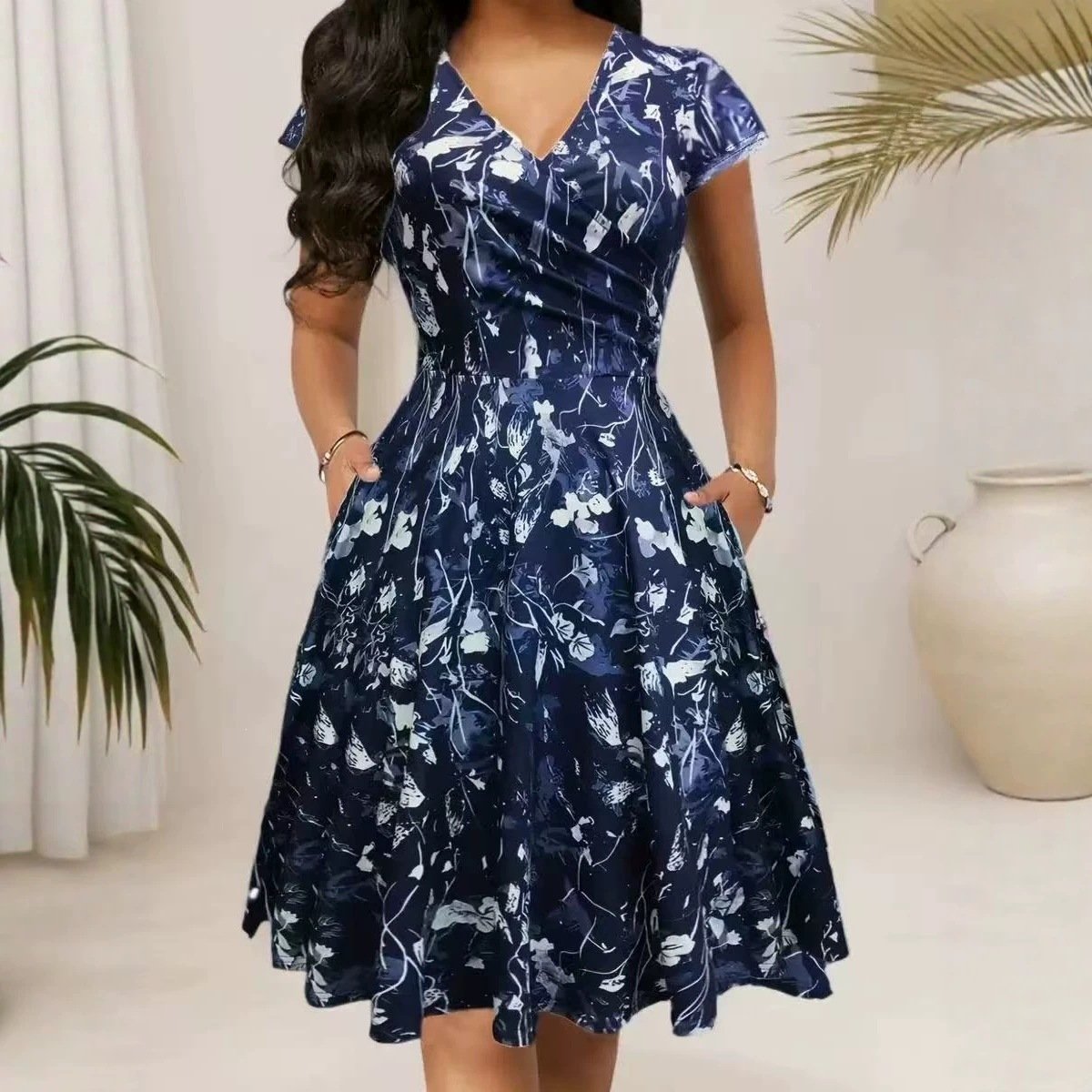 Trendy Floral Long Dress