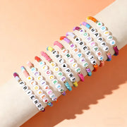 Kids' Personalized Layered Letter Seed Bead Bracelet