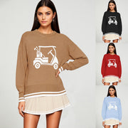 Cozy Color-Blocked Sweater for Women