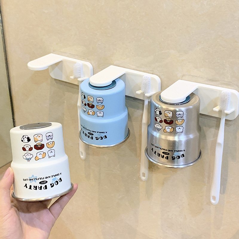 Easy-Mount Cartoon Mouthwash Cup