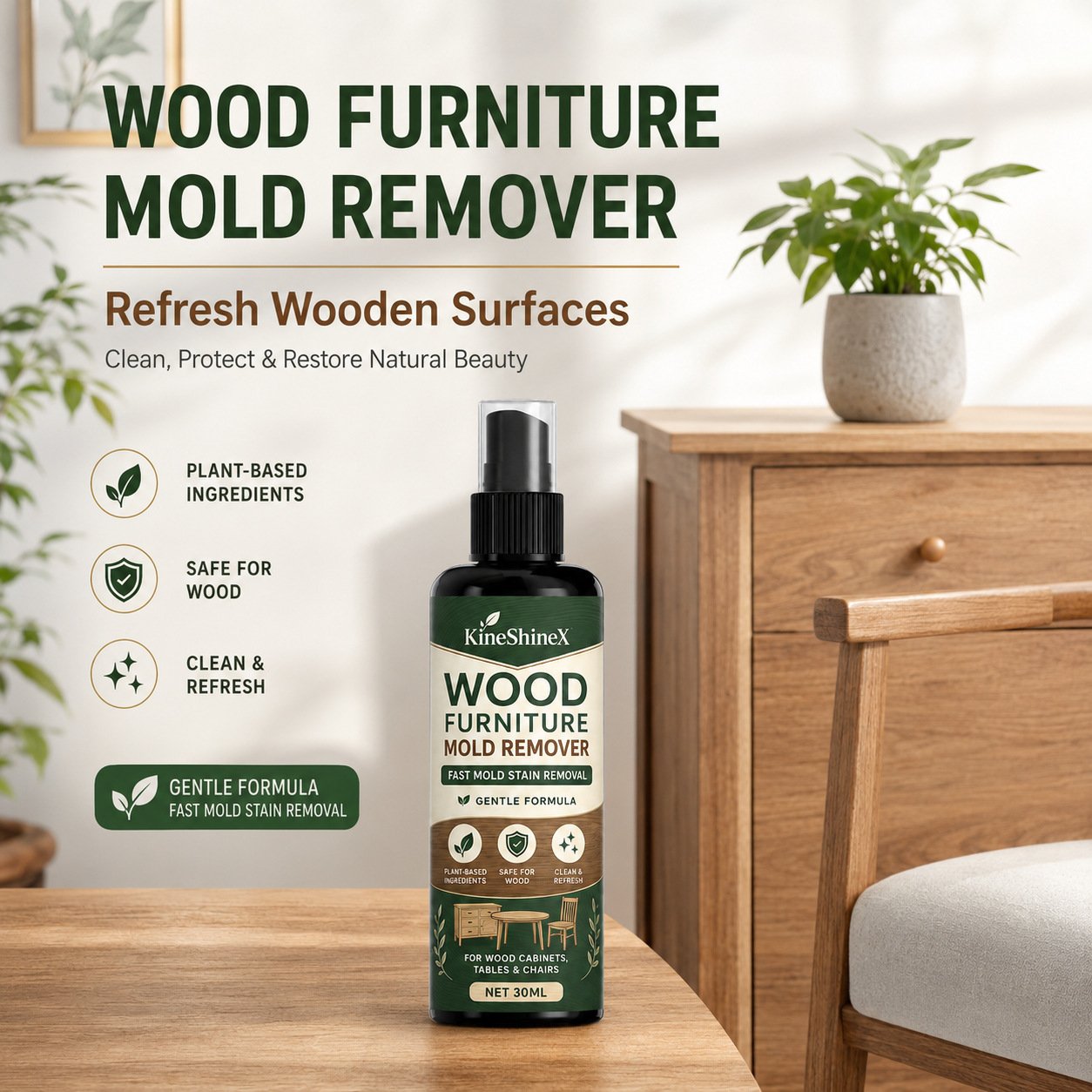 Mold-Removal Spray for Wooden Furniture