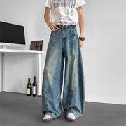 Distressed Denim Flare Jeans for Men