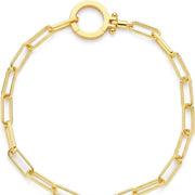 Heart-Shaped Gold-Toned Bangle