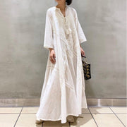 Elegant Relaxed-fit Lace-up Dress for Women