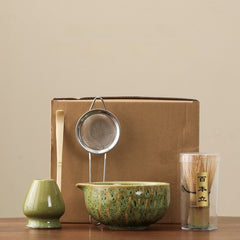 Vintage Matcha Tea Ceremony Set with Accessories