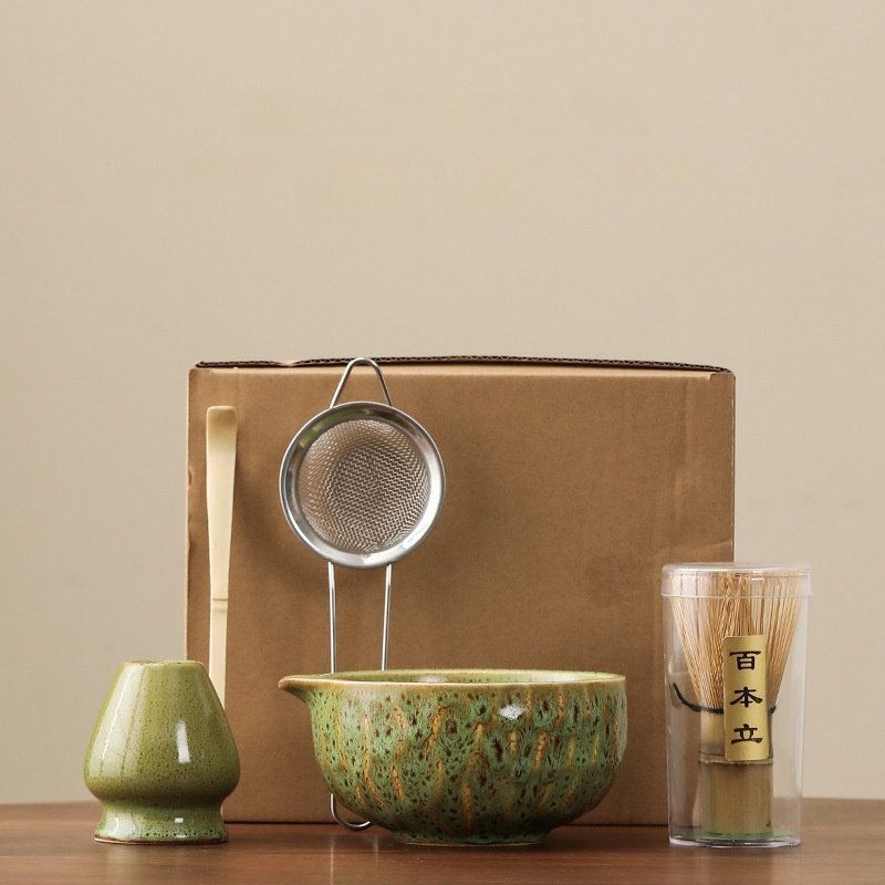 Vintage Matcha Tea Ceremony Set with Accessories