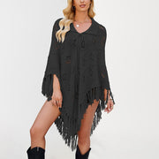 Autumn Winter Tassel Shawl for Women