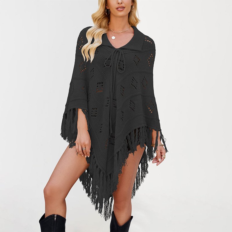 Autumn Winter Tassel Shawl for Women