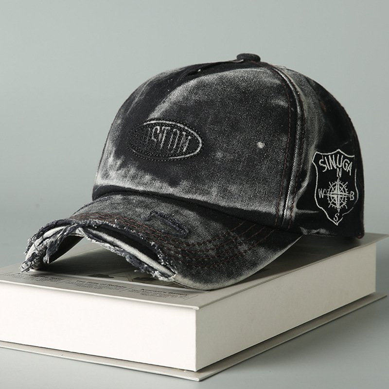 Retro Distressed Baseball Cap for Men