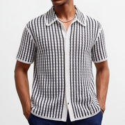 Warm Striped Knit Sweater for Men