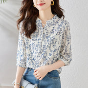 Floral Blouse for Women - Elegant Summer Style
