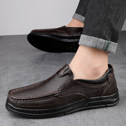 Casual Men's Leather Shoes - Breathable & Slip-Resistant