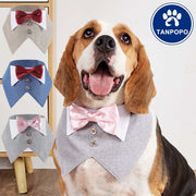 British-Style Pet Scarf for Dogs - Velcro Closure