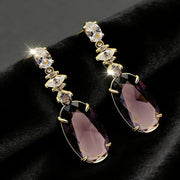 Emerald Drop Earrings for Women: Regal Elegance