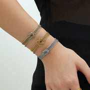 Personalized 18k Gold Plated Stainless Steel Chain Bracelet